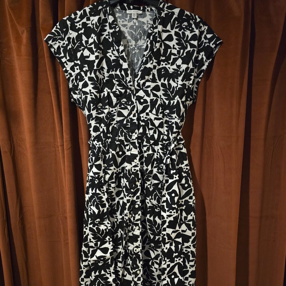 Free Assembly Short Sleeve Shirt Dress